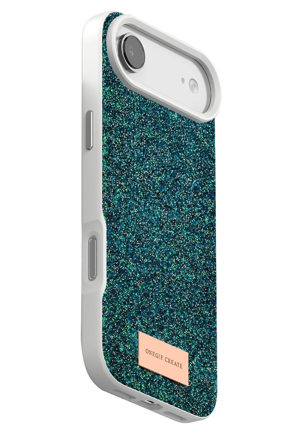 Mey İthalat®   iPhone 17 Air Bright Simli Kapak - Koyu Yeşil