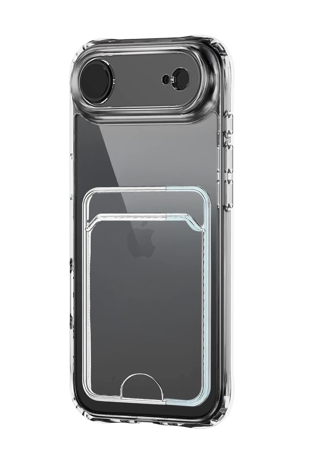 Mey İthalat®   iPhone 17 Air Kart Şeffaf Silikon - Şeffaf