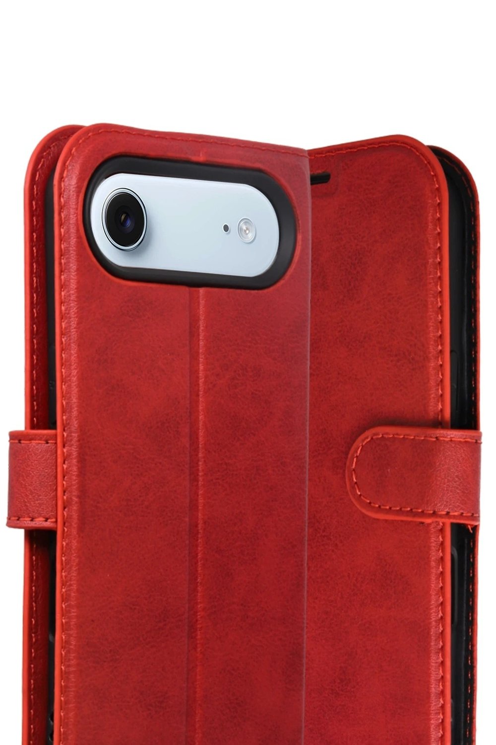 Mey İthalat®   iPhone 17 Air Trend S Plus Kapaklı Kılıf - Kırmızı