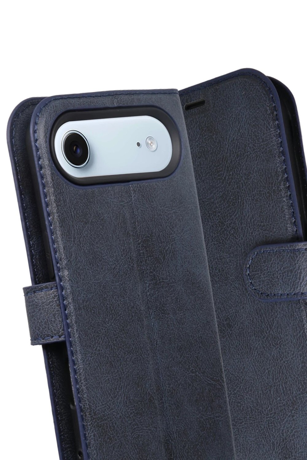 Mey İthalat®   iPhone 17 Air Trend S Plus Kapaklı Kılıf - Lacivert