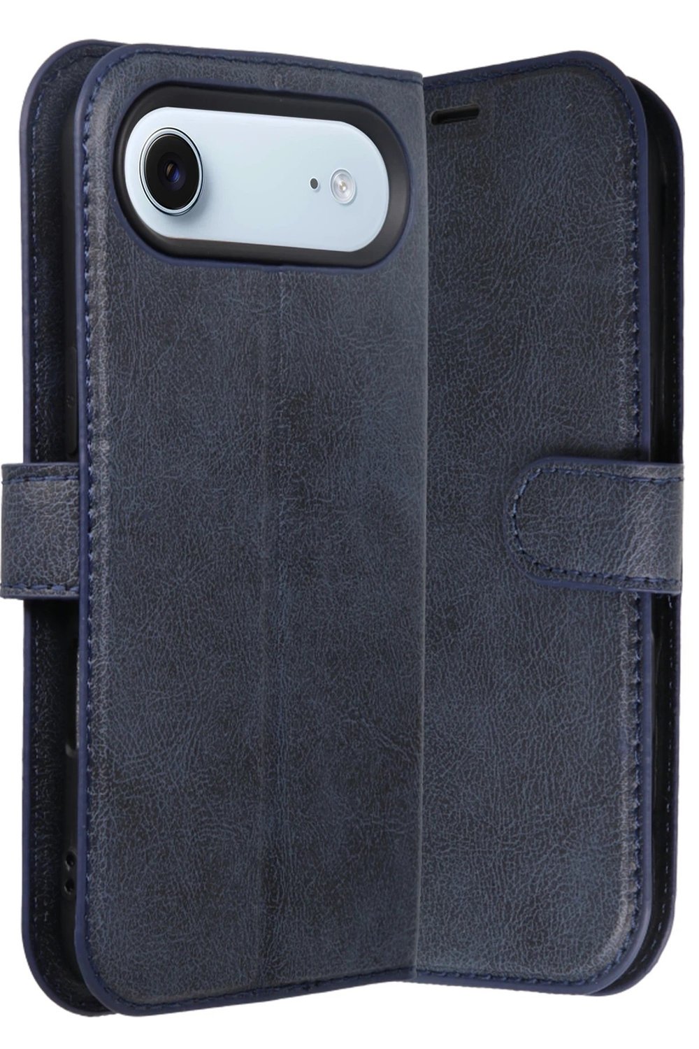 Mey İthalat®   iPhone 17 Air Trend S Plus Kapaklı Kılıf - Lacivert