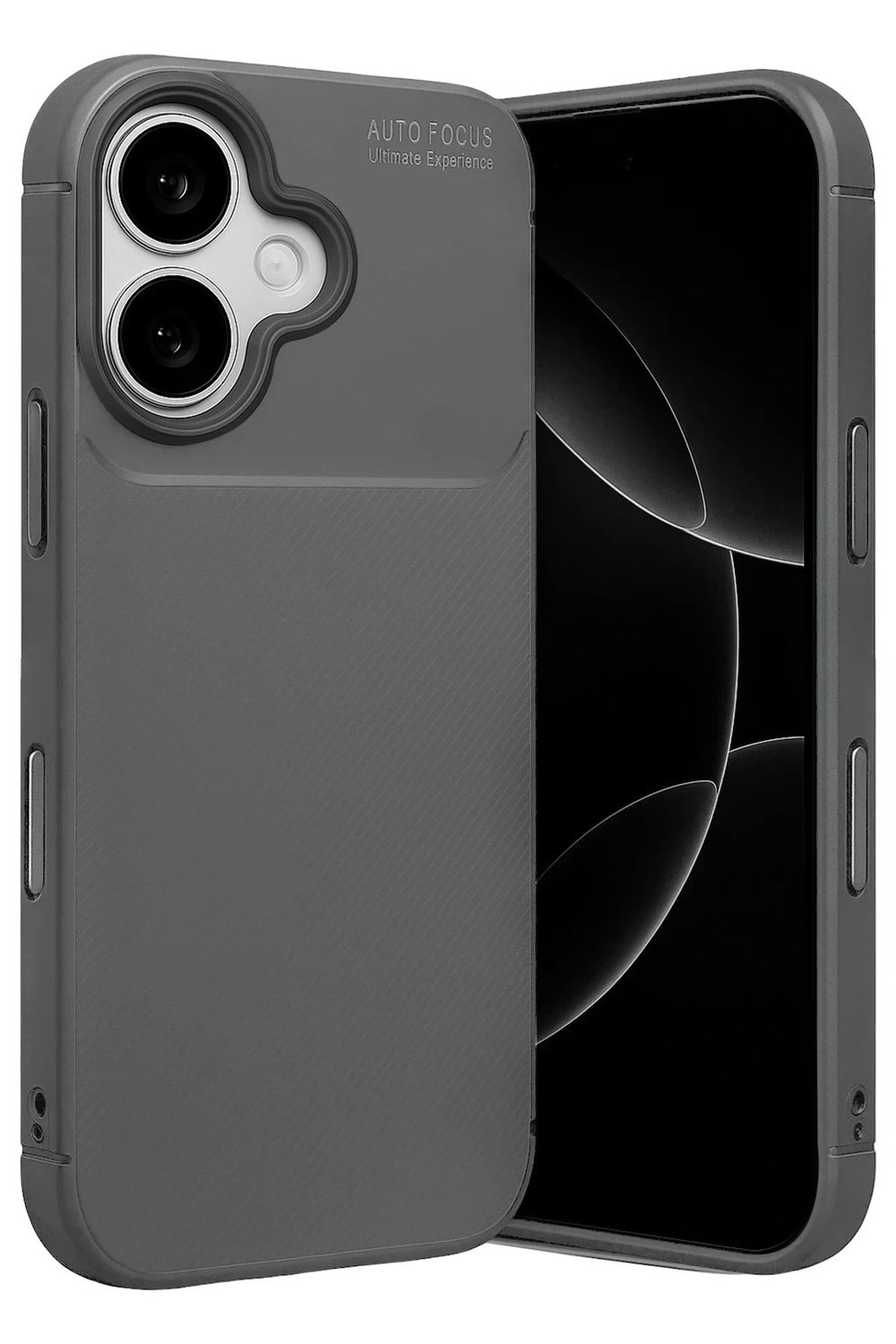 Mey İthalat®   iPhone 17 Auto Focus Karbon Kapak - Gri
