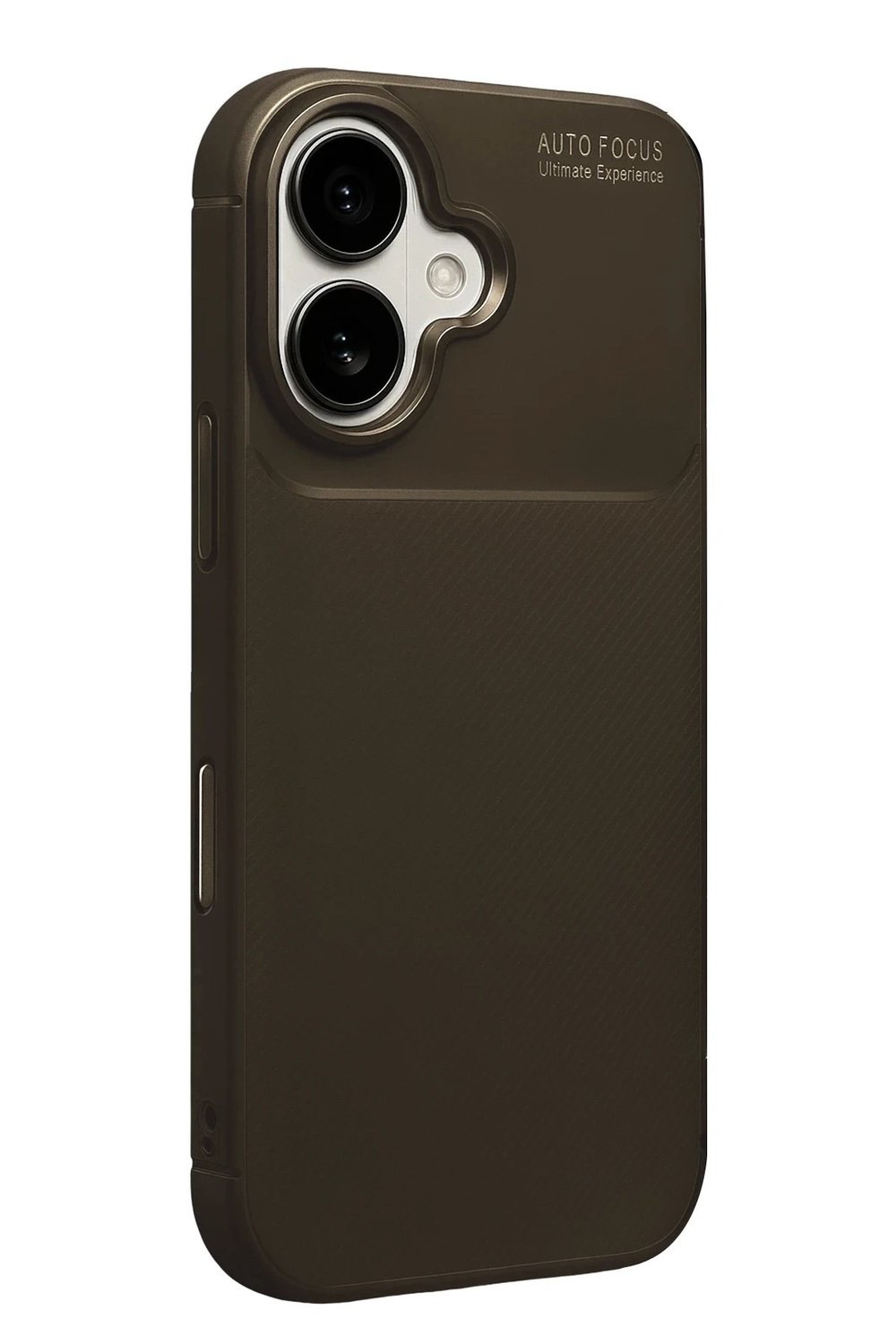 Mey İthalat®   iPhone 17 Auto Focus Karbon Kapak - Kahverengi