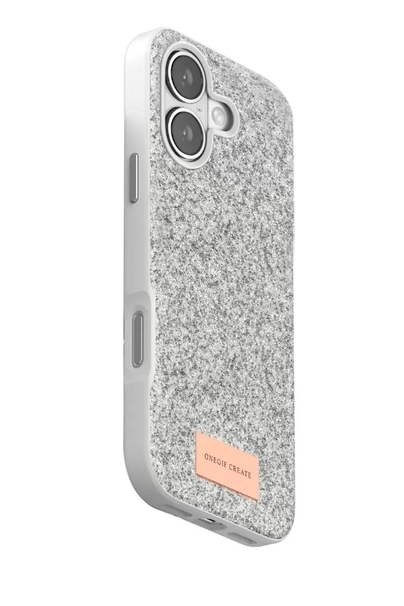 Mey İthalat®   iPhone 17 Bright Simli Kapak - Beyaz