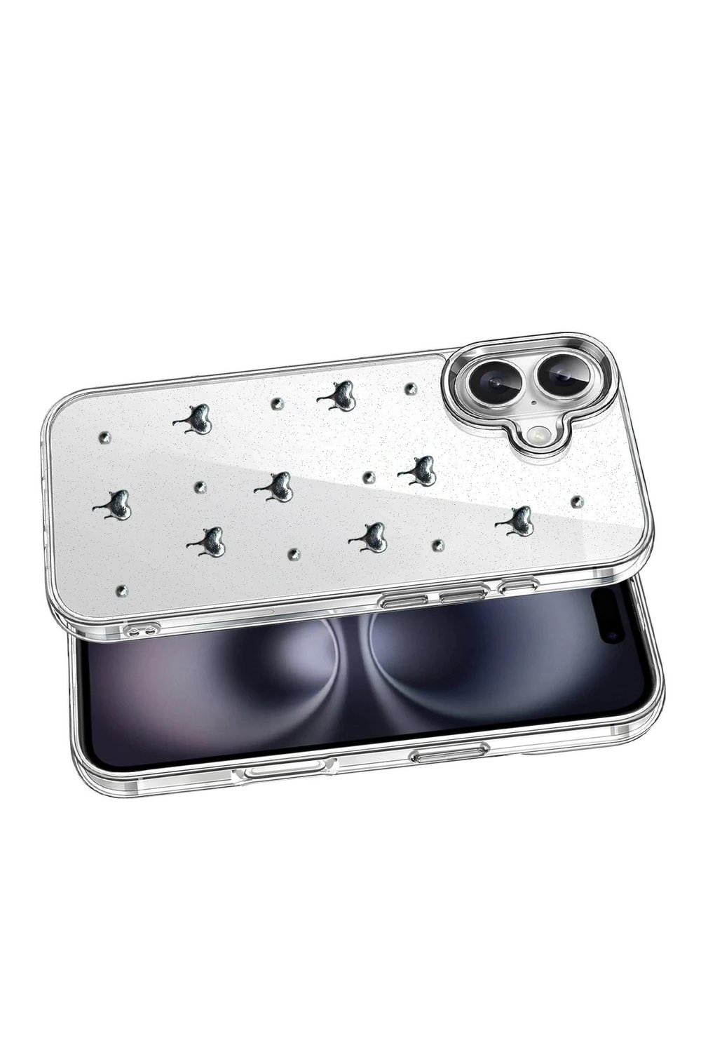 Mey İthalat®   iPhone 17 Fiyonk Desenli Kapak - Desen 1