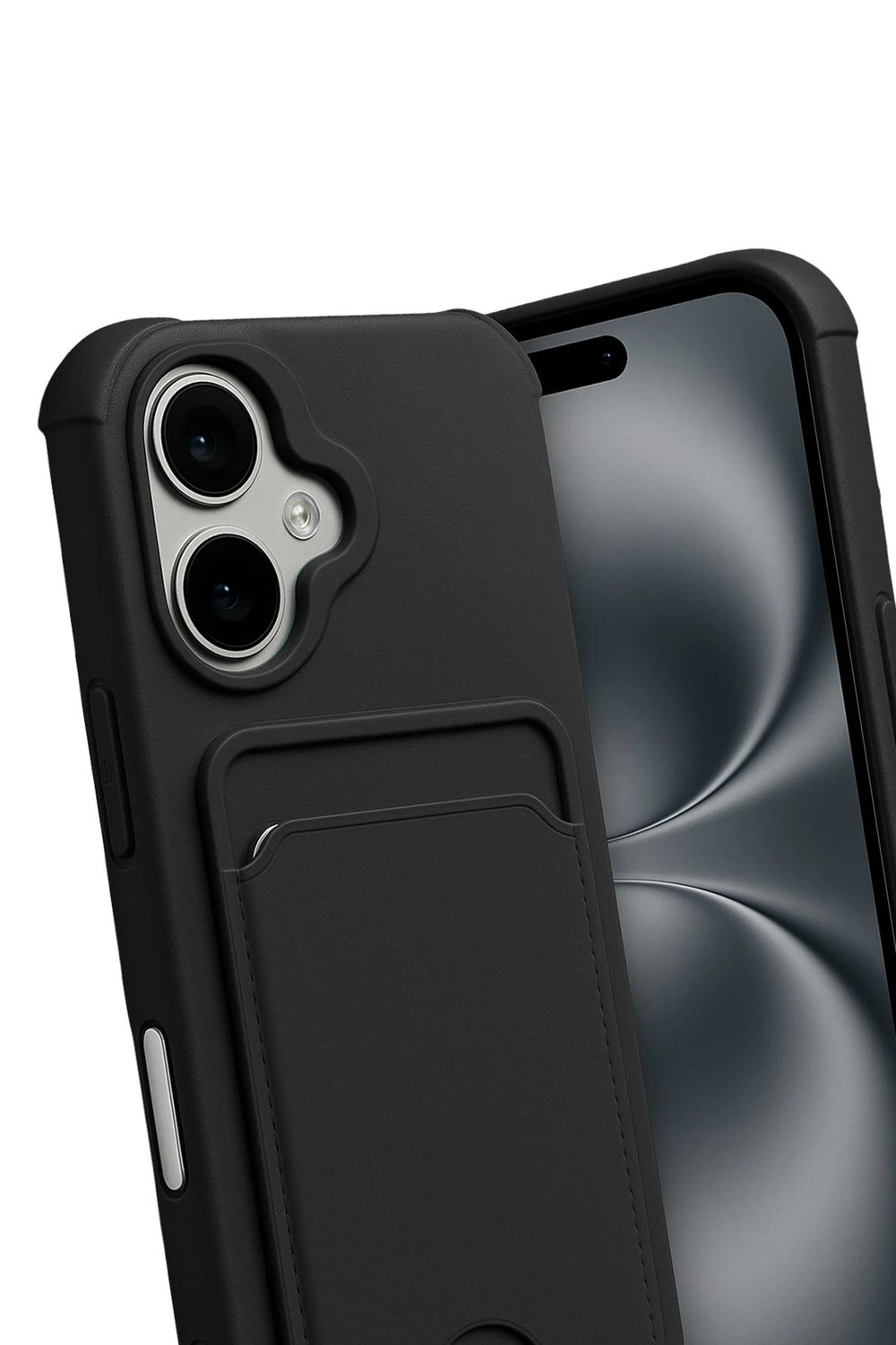 Mey İthalat®   iPhone 17 Kelvin Kartvizitli Silikon - Siyah