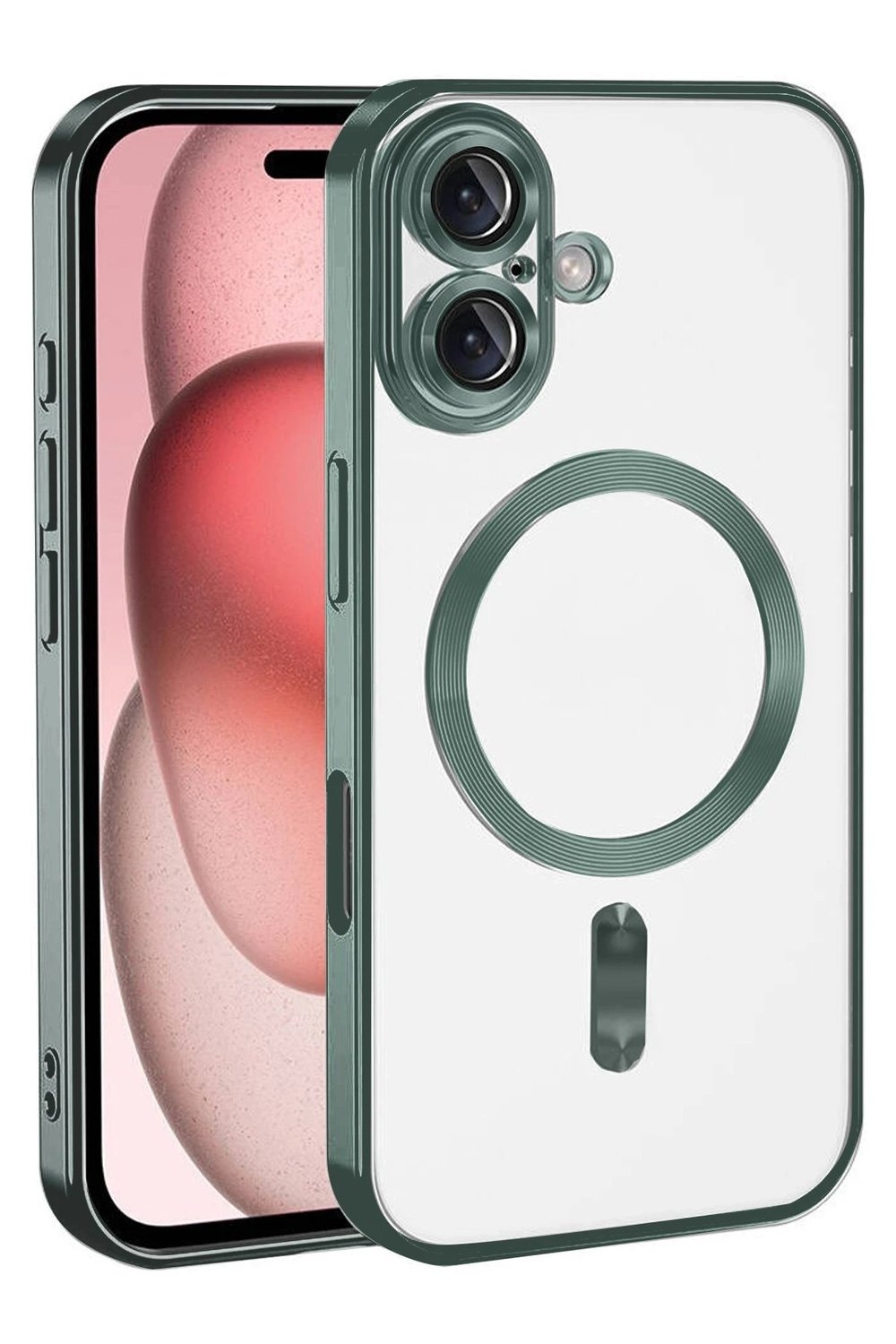 Mey İthalat®   iPhone 17 Kross Magneticsafe Kapak - Koyu Yeşil