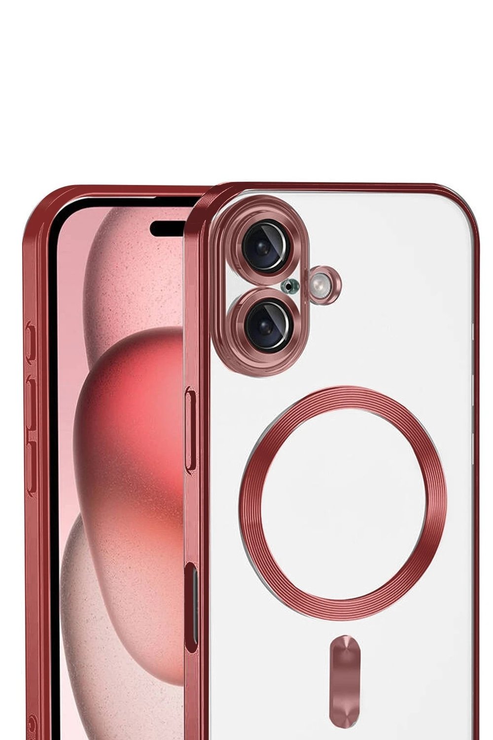 Mey İthalat®   iPhone 17 Kross Magneticsafe Kapak - Kırmızı