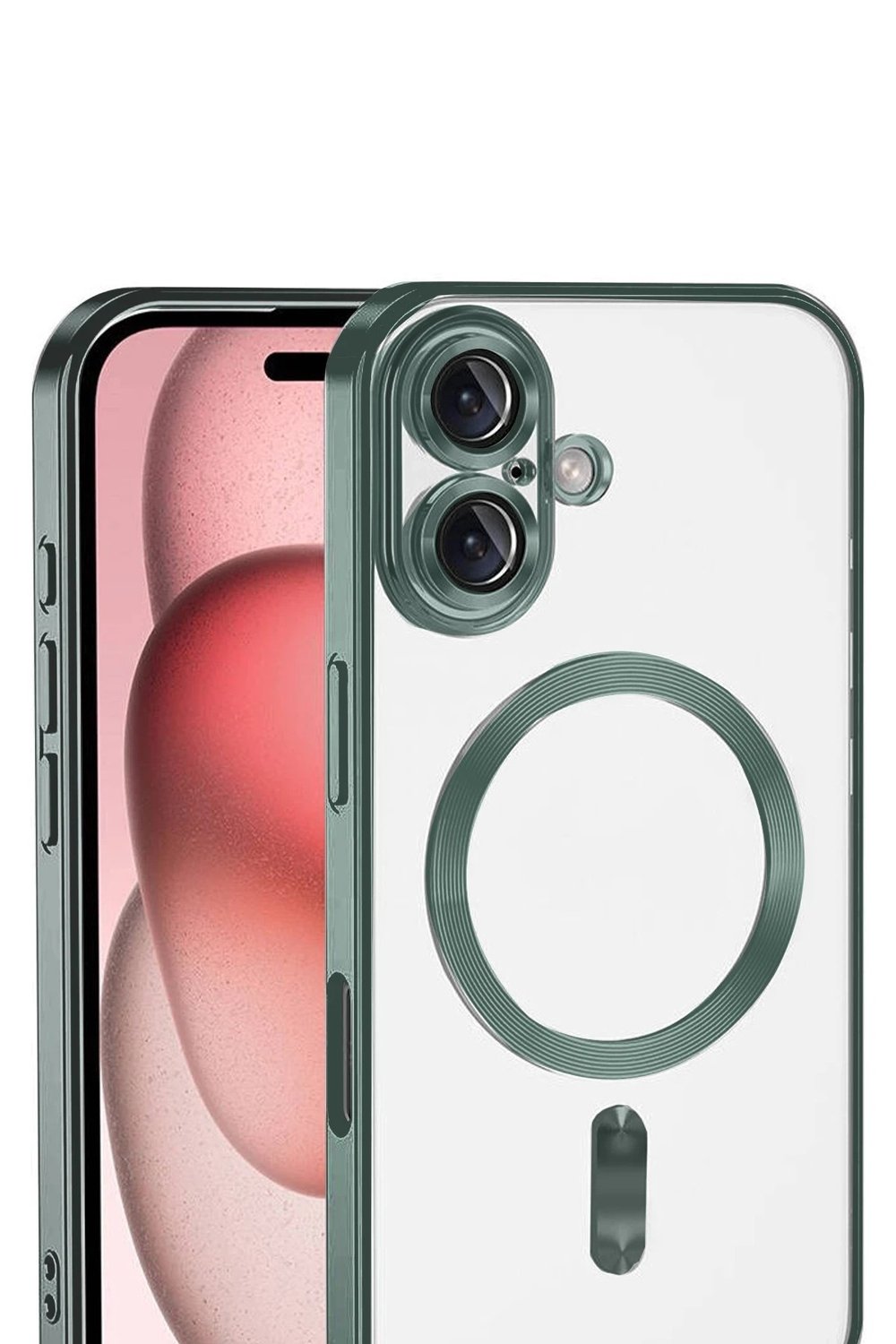 Mey İthalat®   iPhone 17 Kross Magneticsafe Kapak - Koyu Yeşil