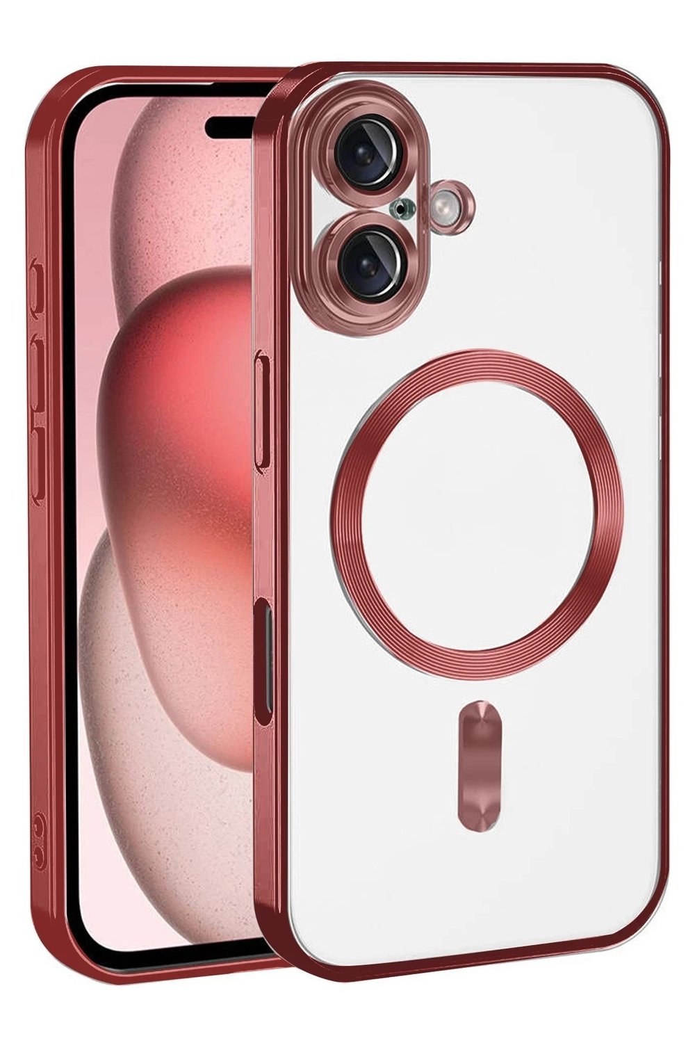 Mey İthalat®   iPhone 17 Kross Magneticsafe Kapak - Kırmızı