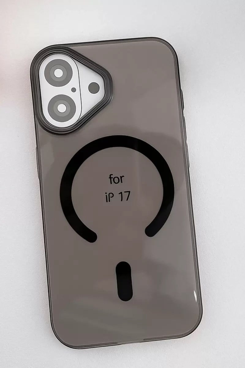 Mey İthalat®   iPhone 17 PC Blank Magsafe Kapak - Siyah