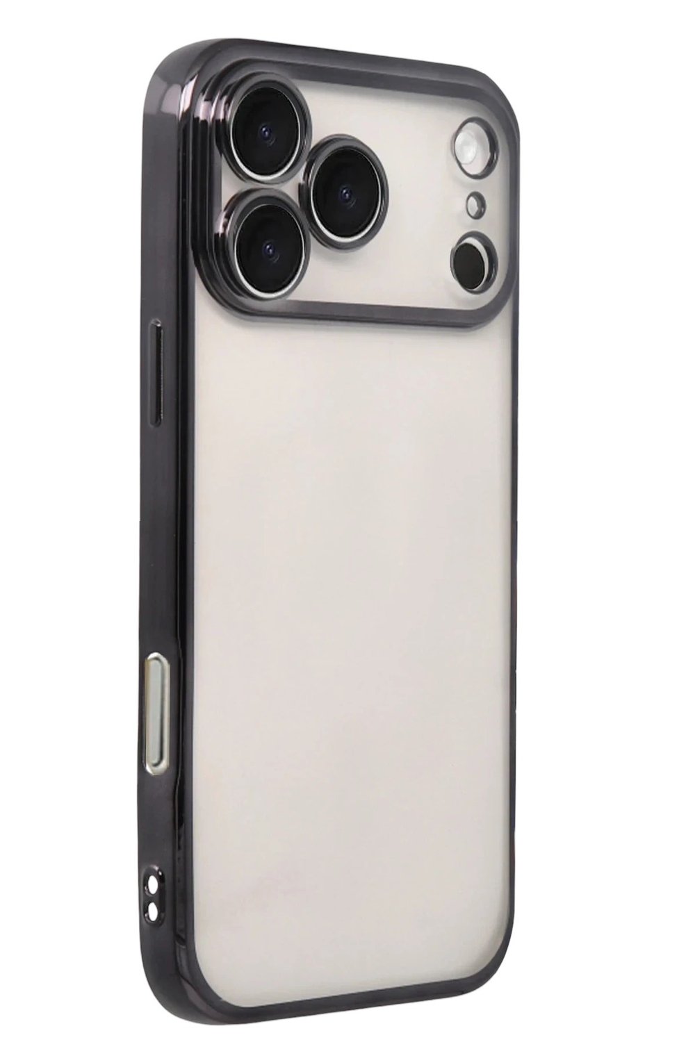 Mey İthalat®   iPhone 17 Pro  Lensli Silikon - Siyah