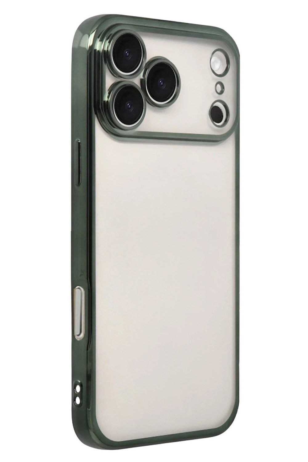 Mey İthalat®   iPhone 17 Pro  Lensli Silikon - Yeşil