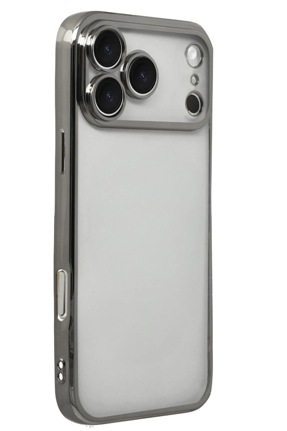 Mey İthalat®   iPhone 17 Pro  Lensli Silikon - Titan Gri
