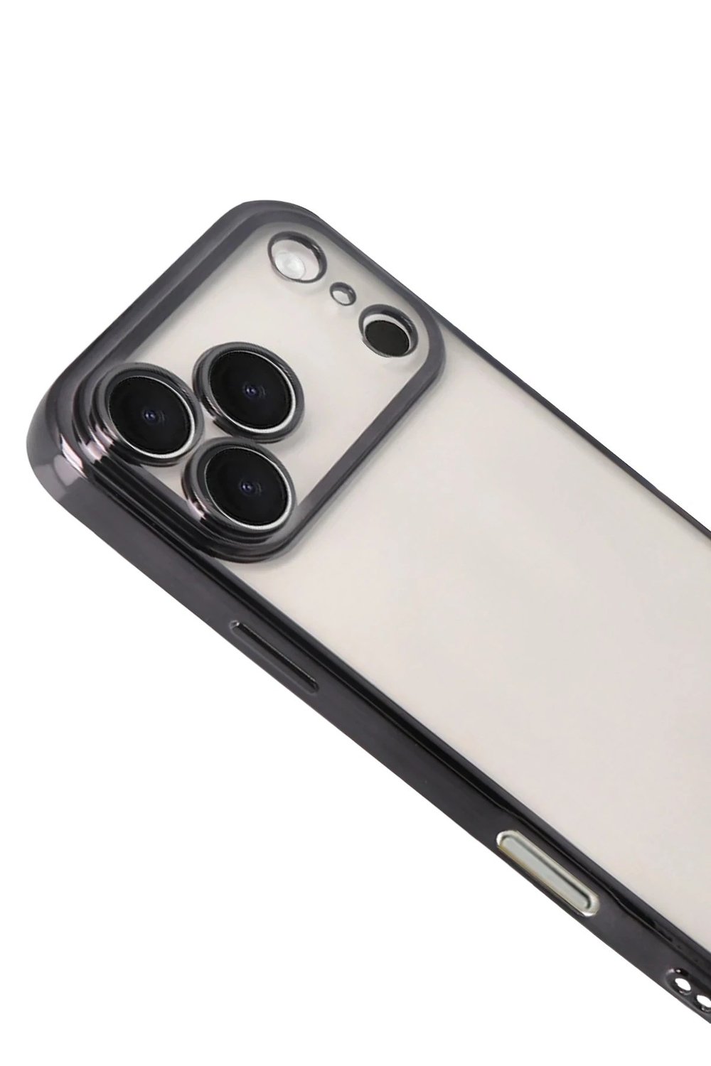 Mey İthalat®   iPhone 17 Pro  Lensli Silikon - Siyah