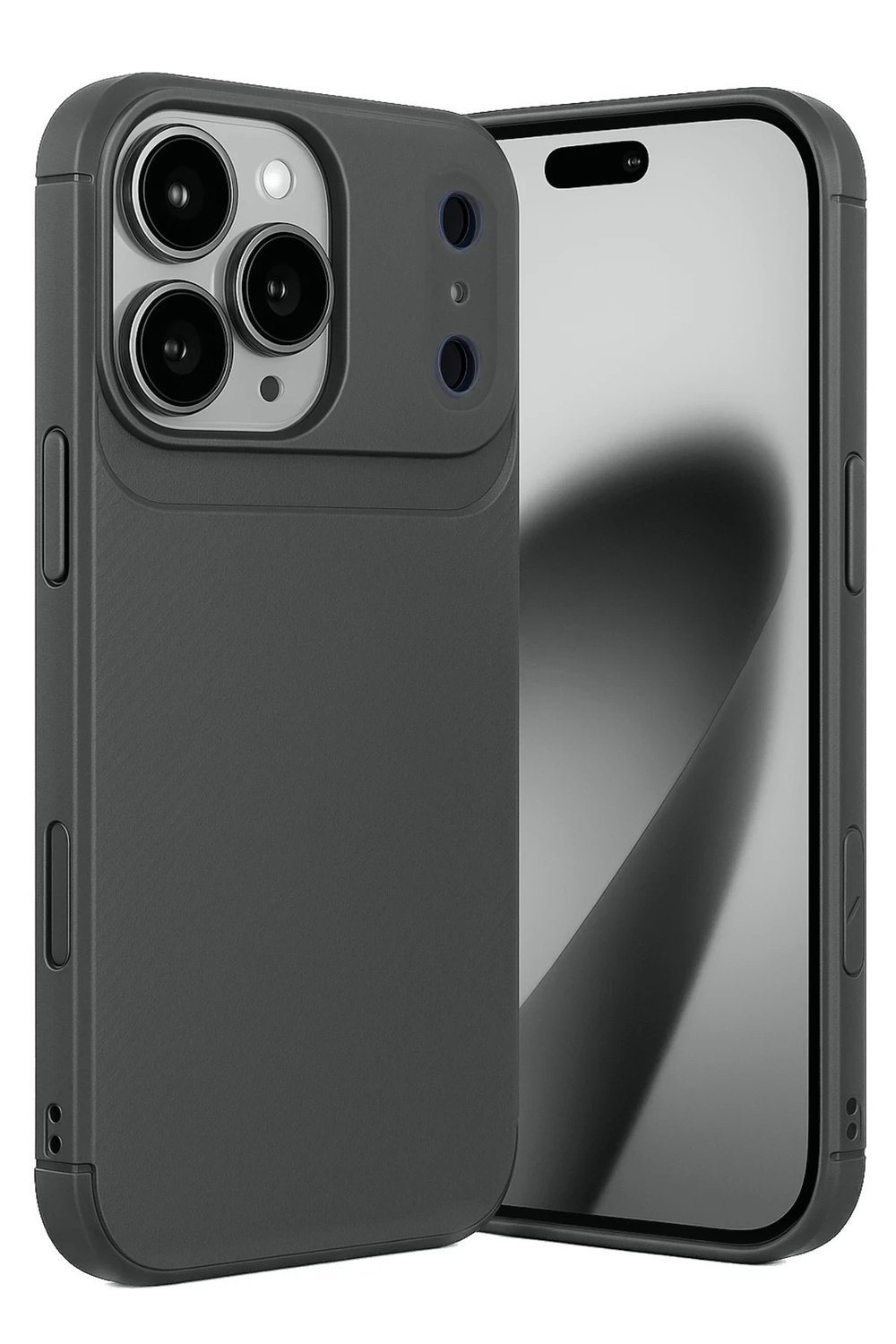 Mey İthalat®   iPhone 17 Pro Auto Focus Karbon Kapak - Gri