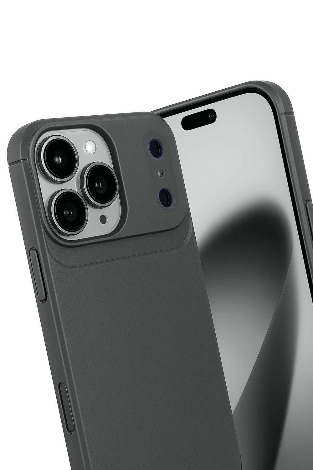 Mey İthalat®   iPhone 17 Pro Auto Focus Karbon Kapak - Gri