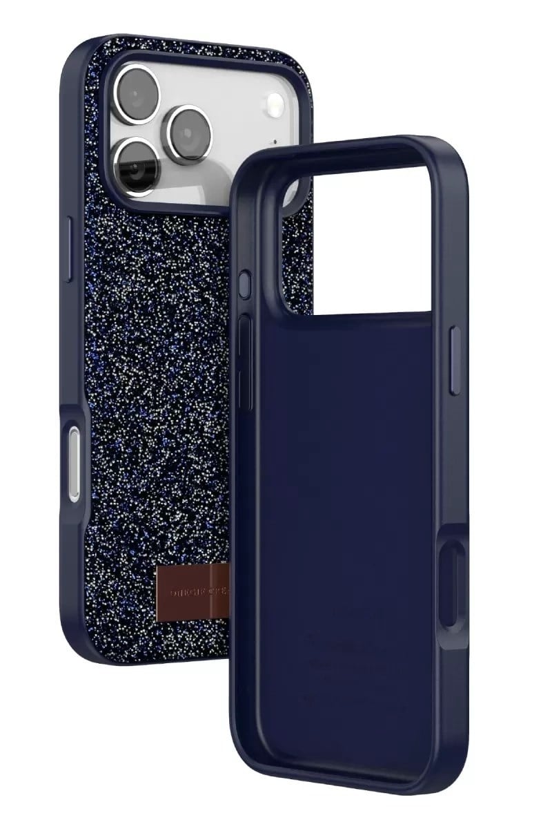 Mey İthalat®   iPhone 17 Pro Bright Simli Kapak - Mavi