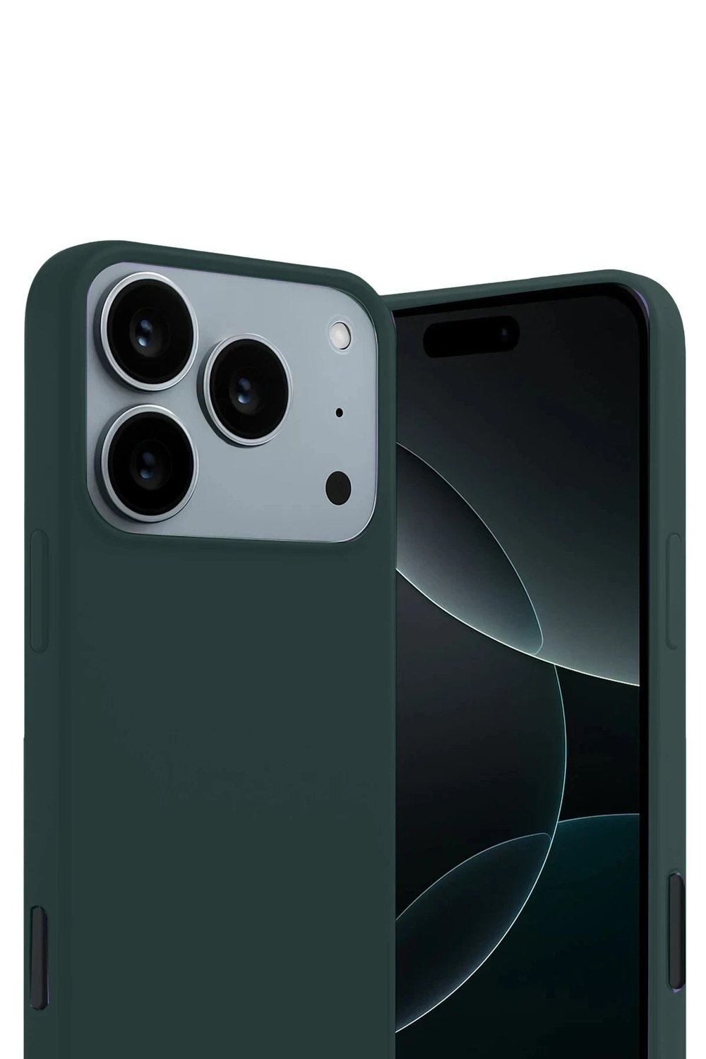 Mey İthalat®   iPhone 17 Pro First Silikon - Koyu Yeşil