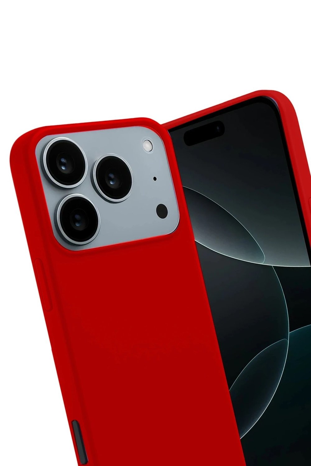Mey İthalat®   iPhone 17 Pro First Silikon - Kırmızı