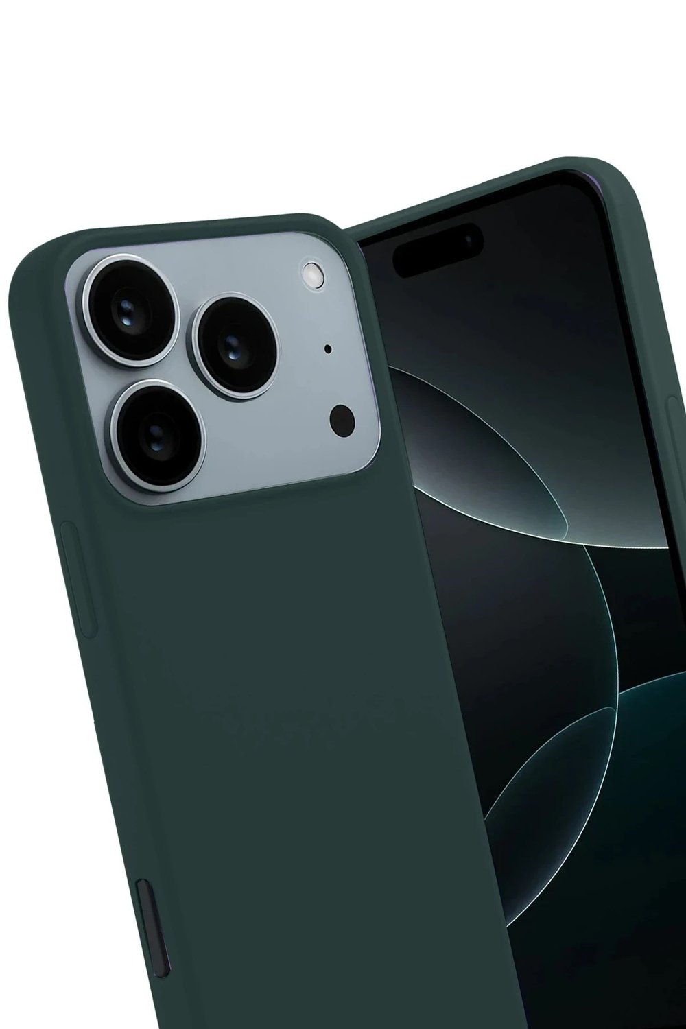 Mey İthalat®   iPhone 17 Pro First Silikon - Koyu Yeşil