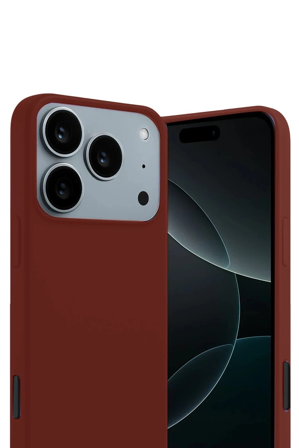 Mey İthalat®   iPhone 17 Pro First Silikon - Bordo