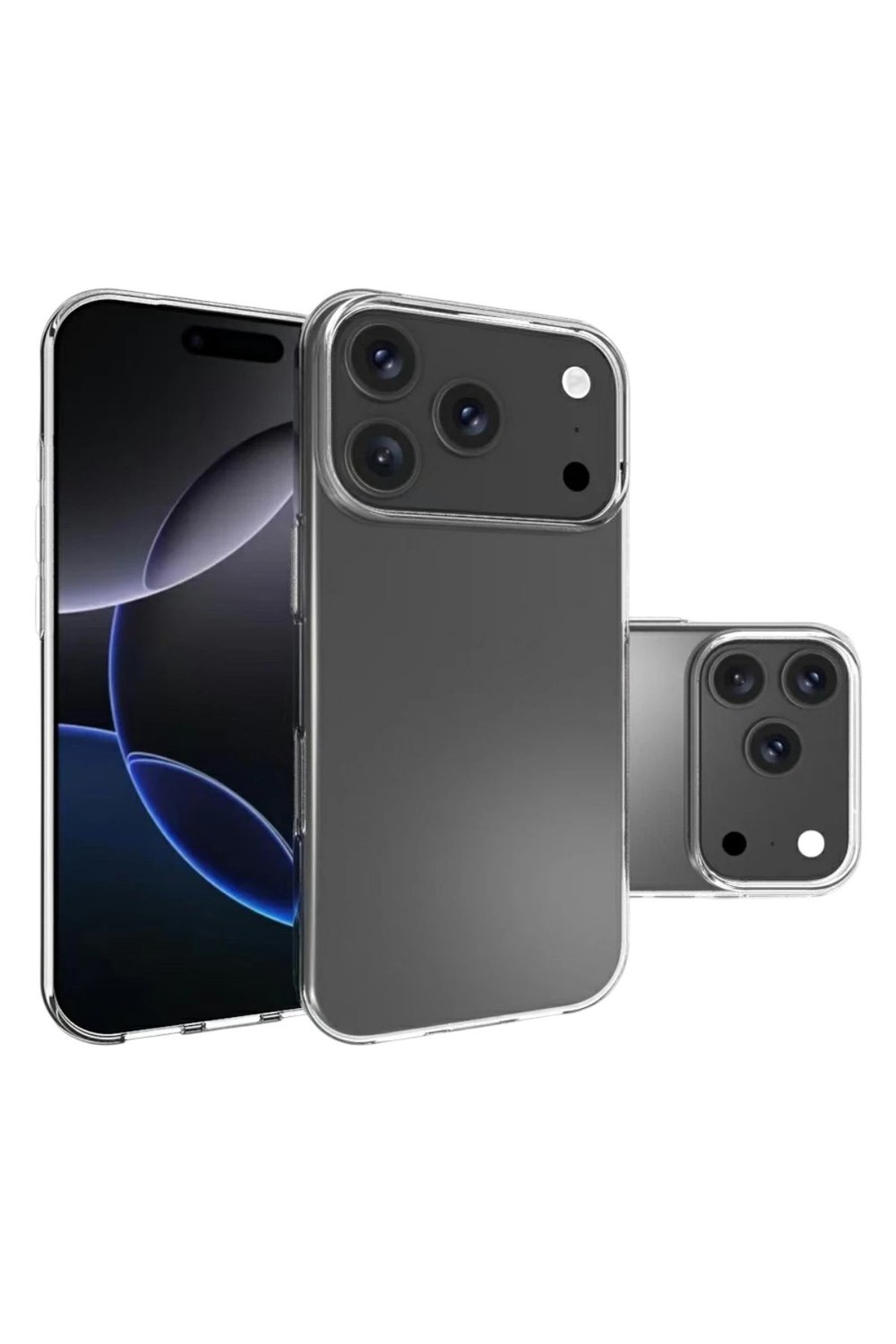 Mey İthalat®   iPhone 17 Pro Lüx Şeffaf Silikon - Şeffaf