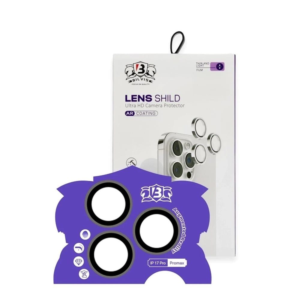 Mey İthalat®   iPhone 17 Pro Max Bilvis Titan Kamera Lens - Natural Grey