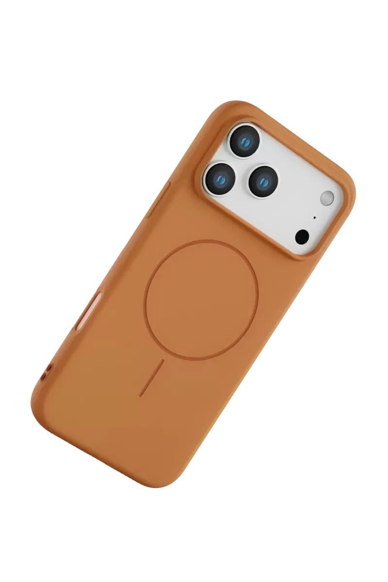 Mey İthalat®   iPhone 17 Pro Max Jully Magsafe Kapak - Turuncu