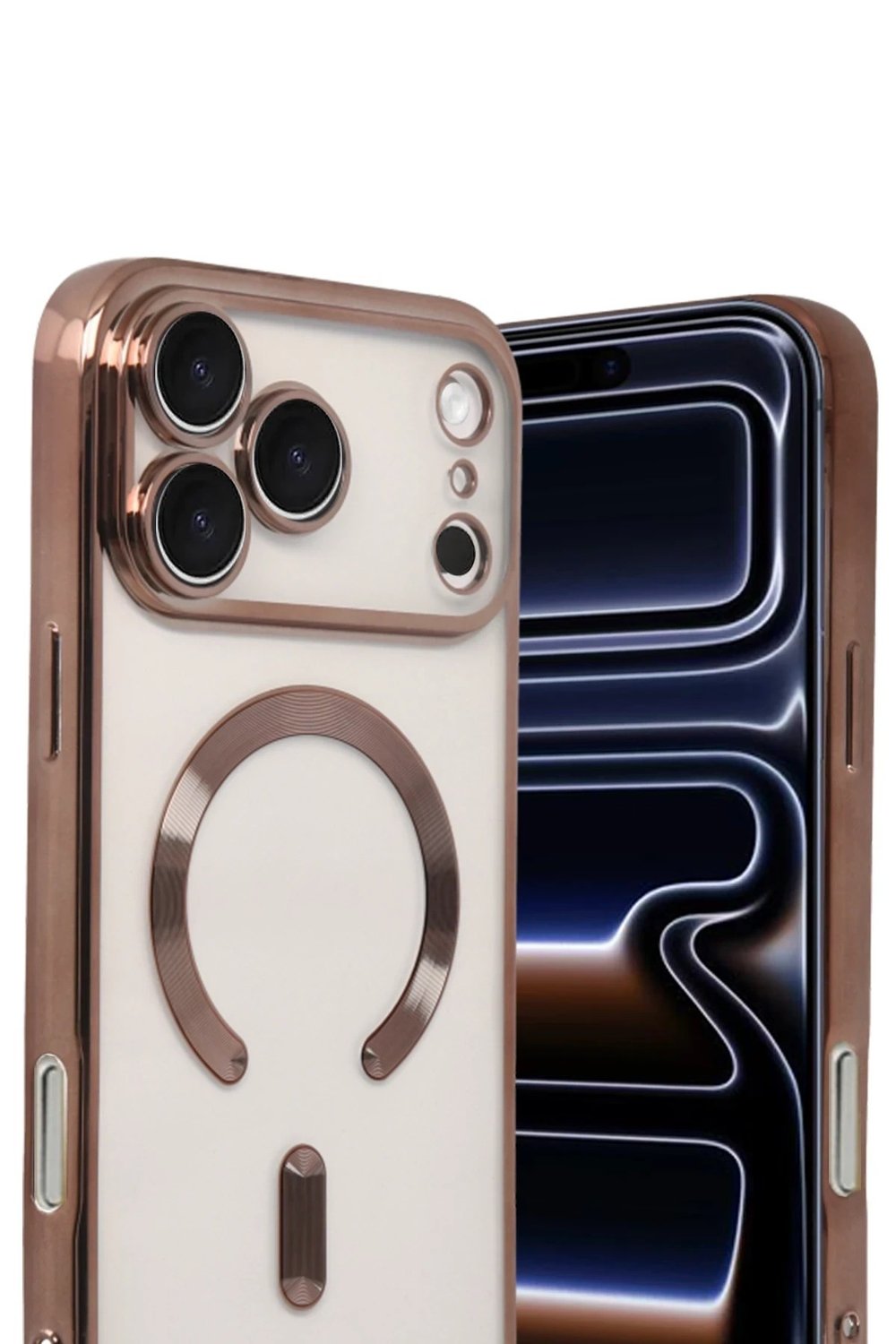 Mey İthalat®   iPhone 17 Pro Max Kross Magneticsafe Kapak - Çöl Titanyum