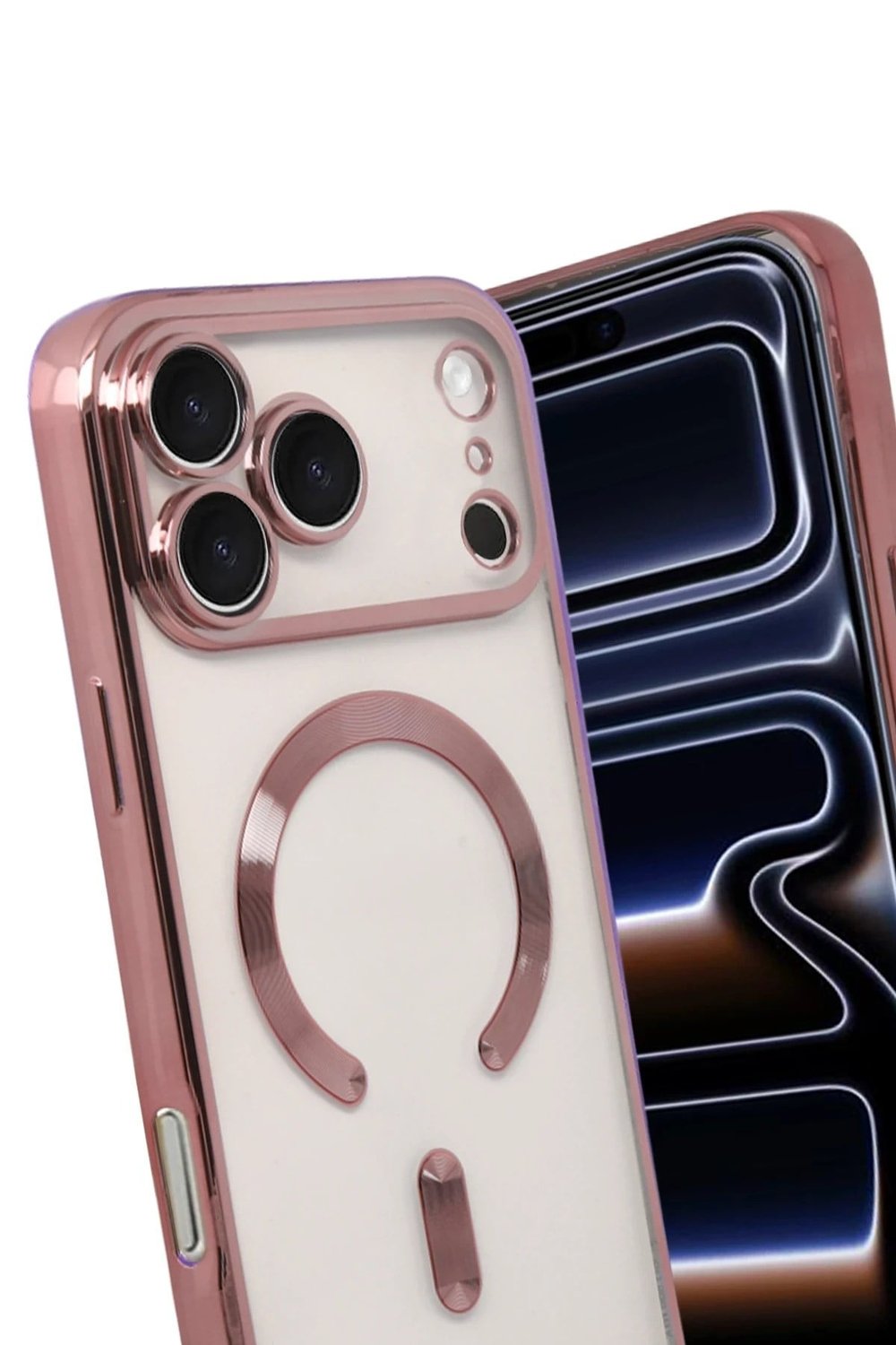 Mey İthalat®   iPhone 17 Pro Max Kross Magneticsafe Kapak - Rose