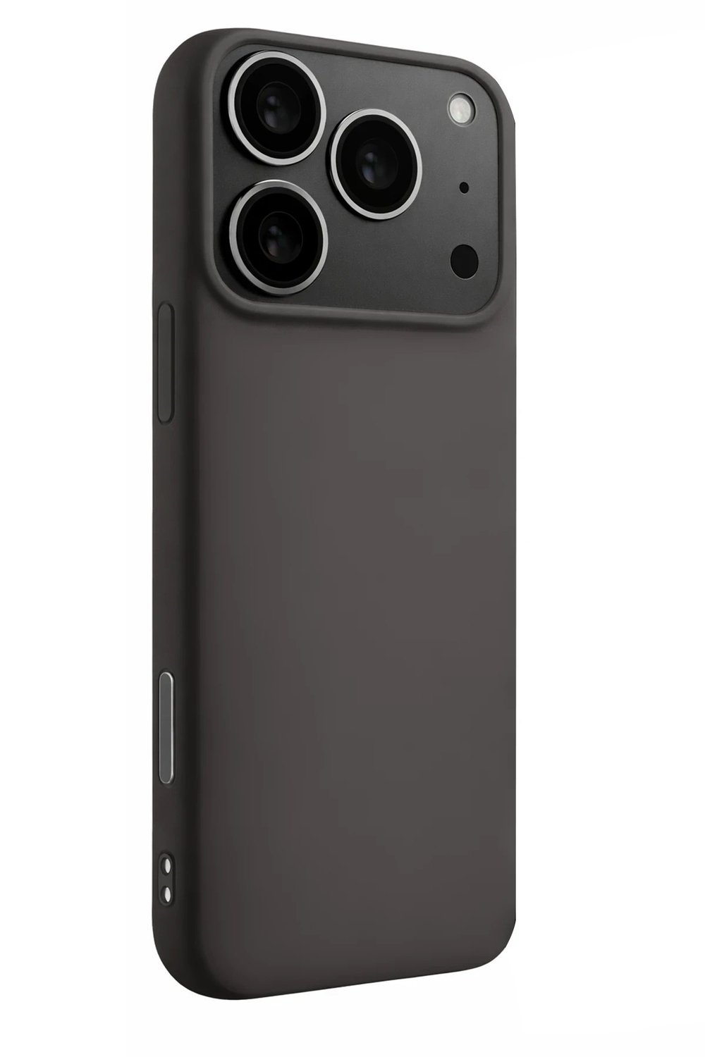 Mey İthalat®   iPhone 17 Pro Max Nano içi Kadife Silikon - Gri