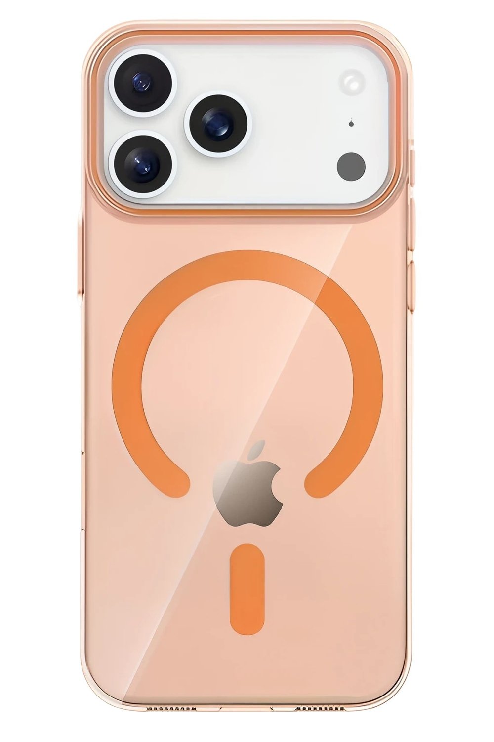 Mey İthalat®   iPhone 17 Pro PC Blank Magsafe Kapak - Turuncu