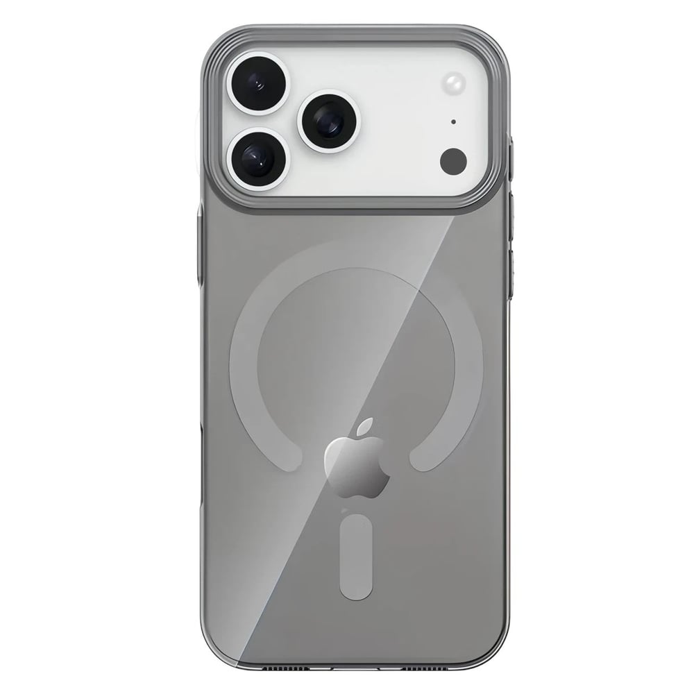 Mey İthalat®   iPhone 17 Pro PC Blank Magsafe Kapak - Natural Grey