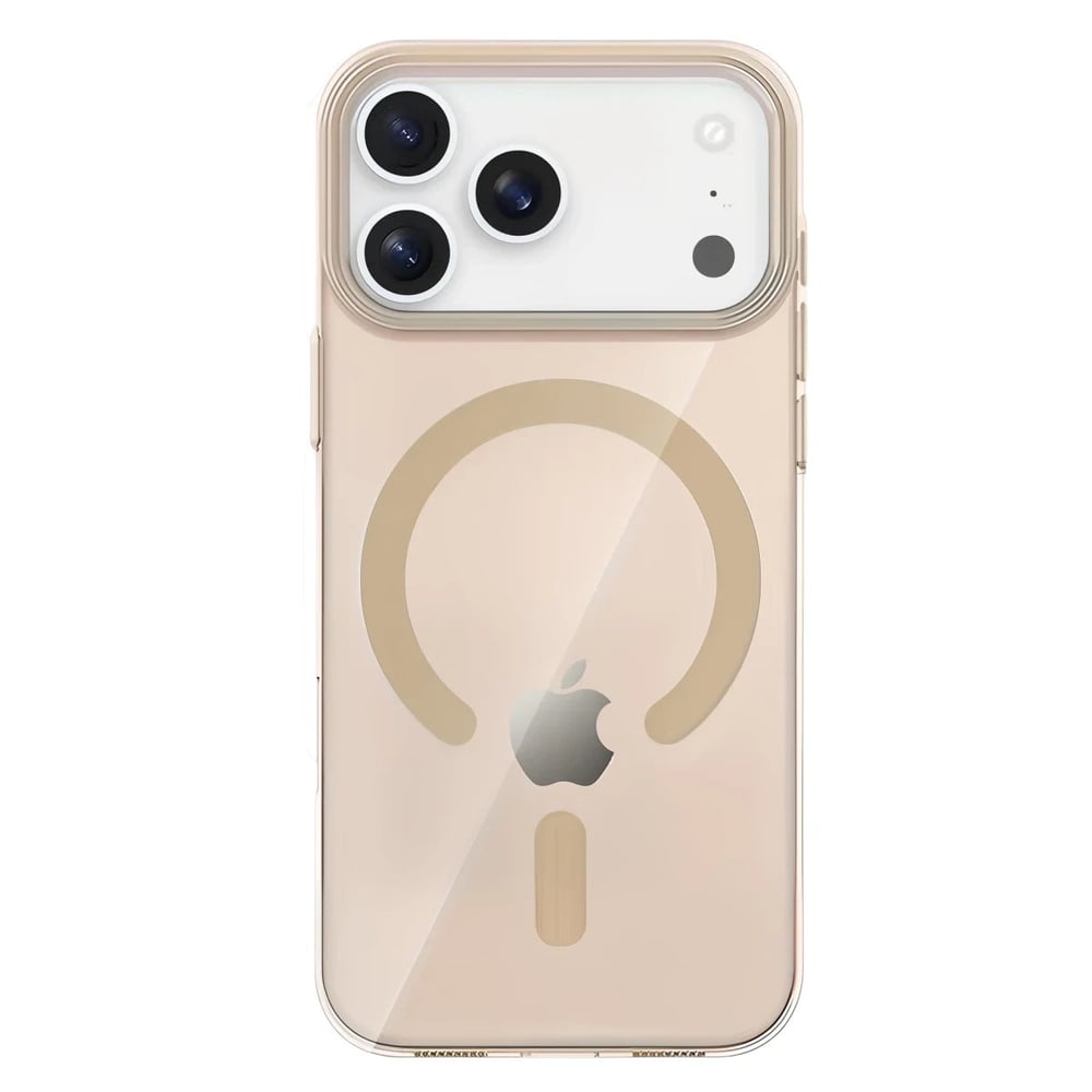 Mey İthalat®   iPhone 17 Pro PC Blank Magsafe Kapak - Çöl Titanyum