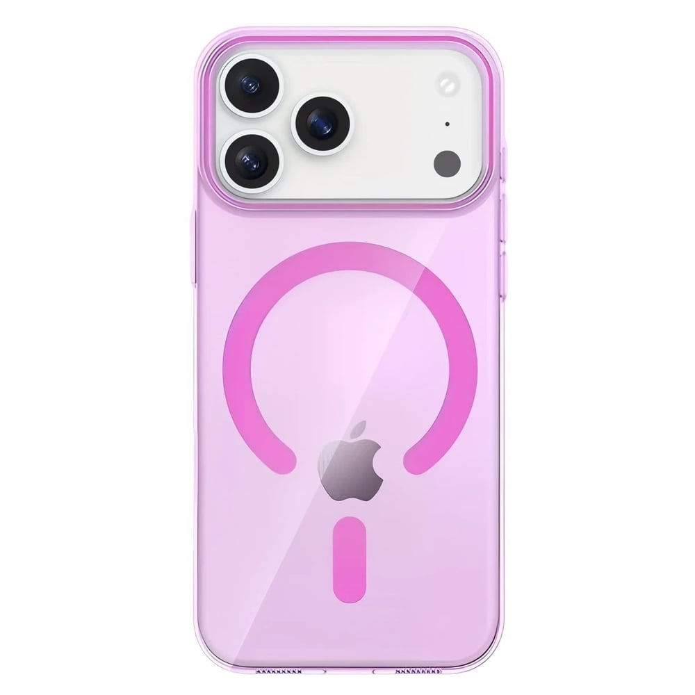 Mey İthalat®   iPhone 17 Pro PC Blank Magsafe Kapak - Pembe