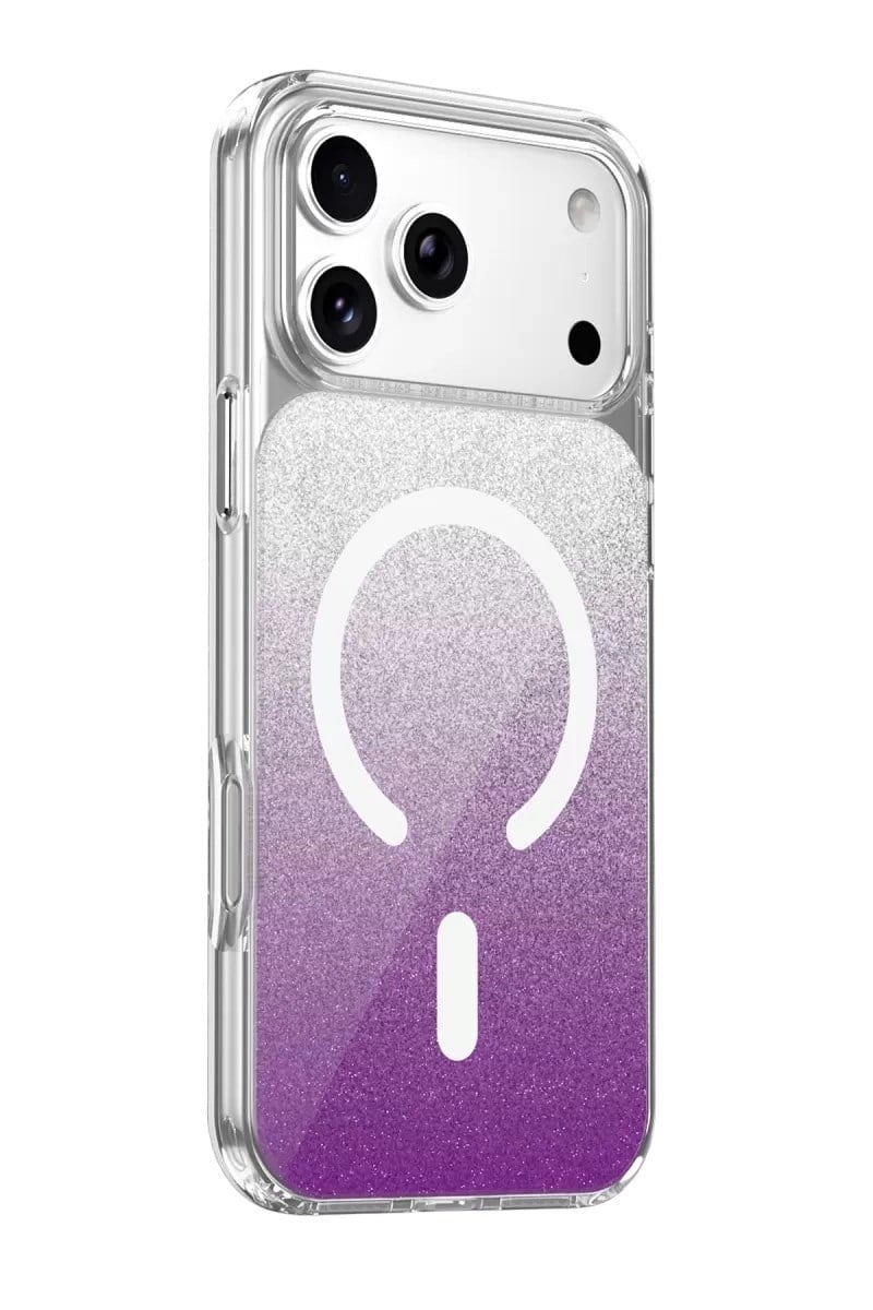 Mey İthalat®   iPhone 17 Pro Sora Simli Magsafe Kapak - Mor