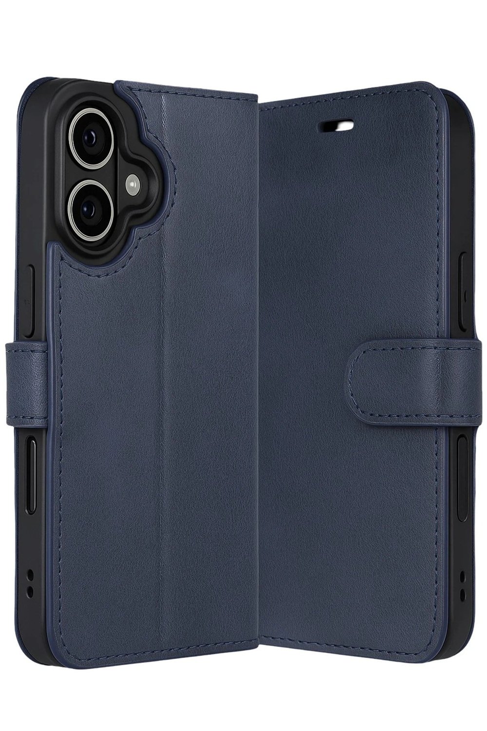 Mey İthalat®   iPhone 17 Trend S Plus Kapaklı Kılıf - Lacivert