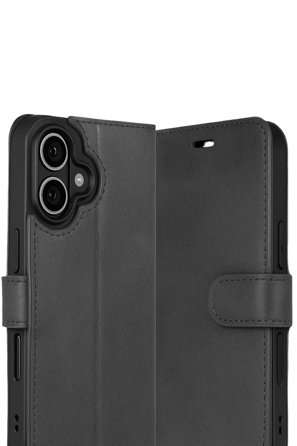 Mey İthalat®   iPhone 17 Trend S Plus Kapaklı Kılıf - Siyah