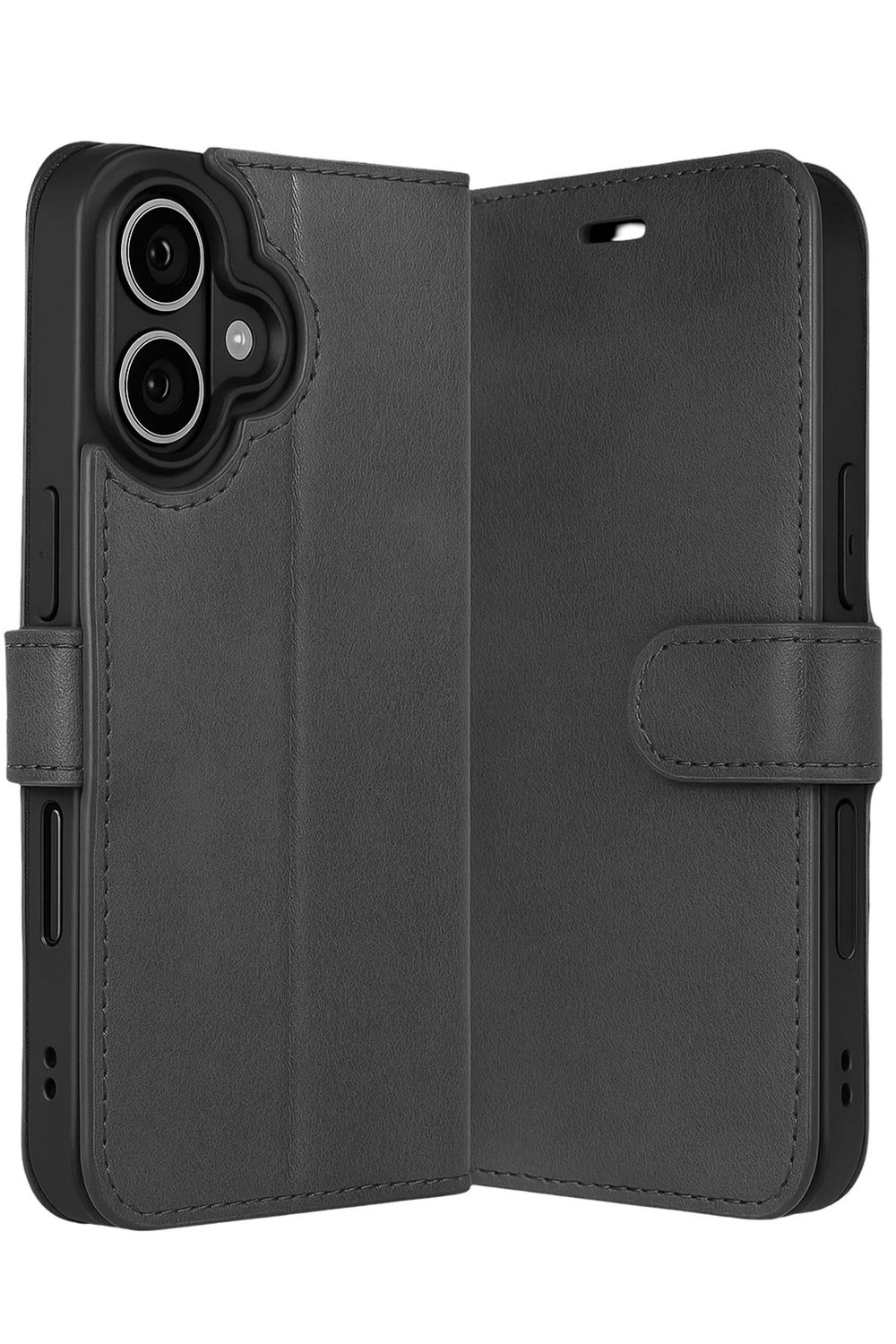 Mey İthalat®   iPhone 17 Trend S Plus Kapaklı Kılıf - Siyah