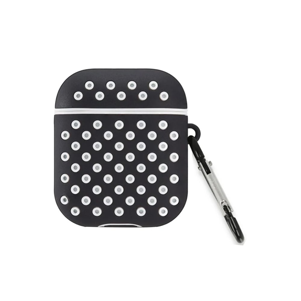 Mey İthalat®  Airpods 2 (2.nesil) Spor Delikli Kılıf - Siyah-Beyaz