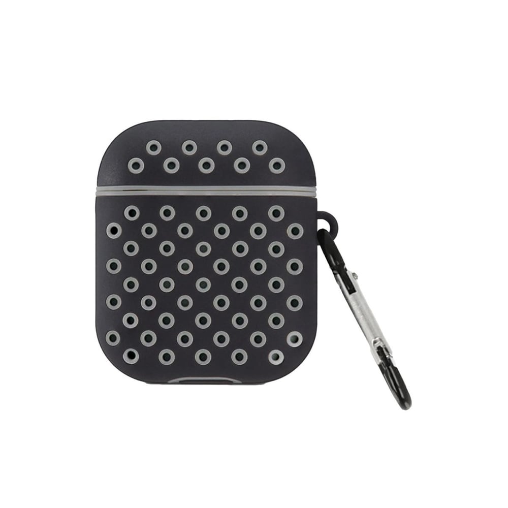 Mey İthalat®  Airpods 2 (2.nesil) Spor Delikli Kılıf - Siyah-Gri
