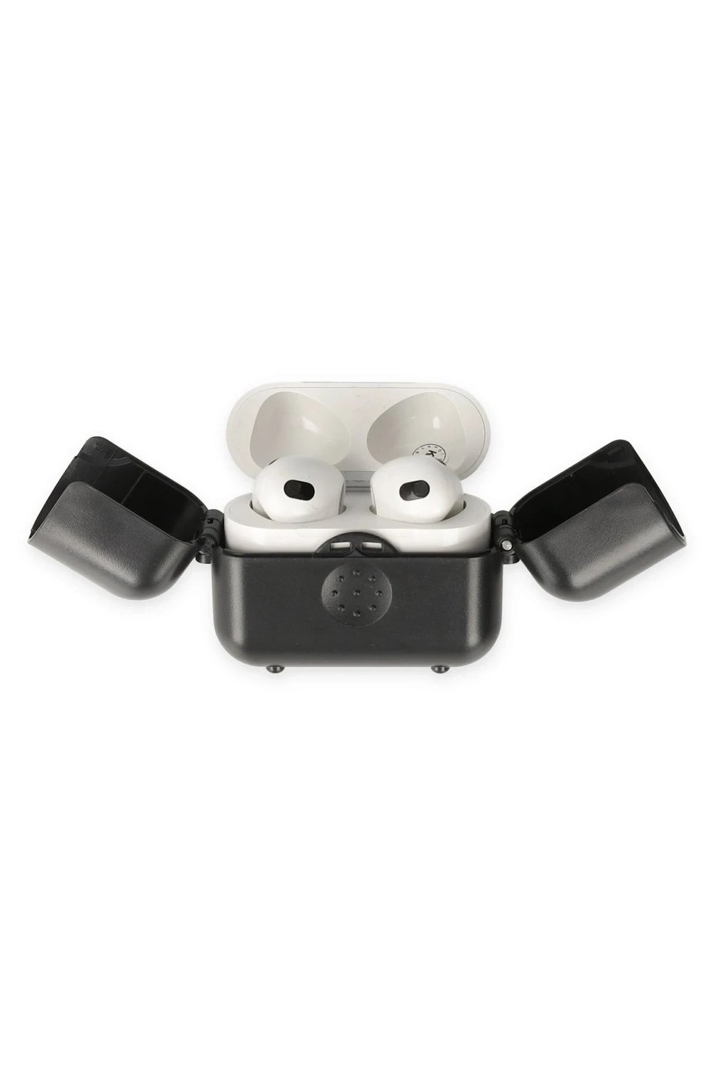 Mey İthalat®  Airpods 3 (3.nesil) Basmalı Kılıf - Siyah