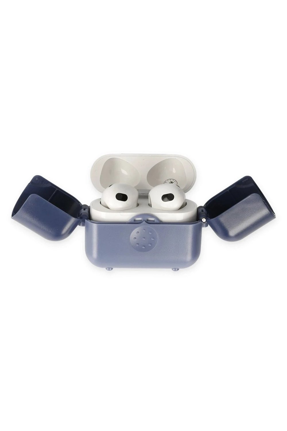 Mey İthalat®  Airpods 3 (3.nesil) Basmalı Kılıf - Mavi-Lacivert
