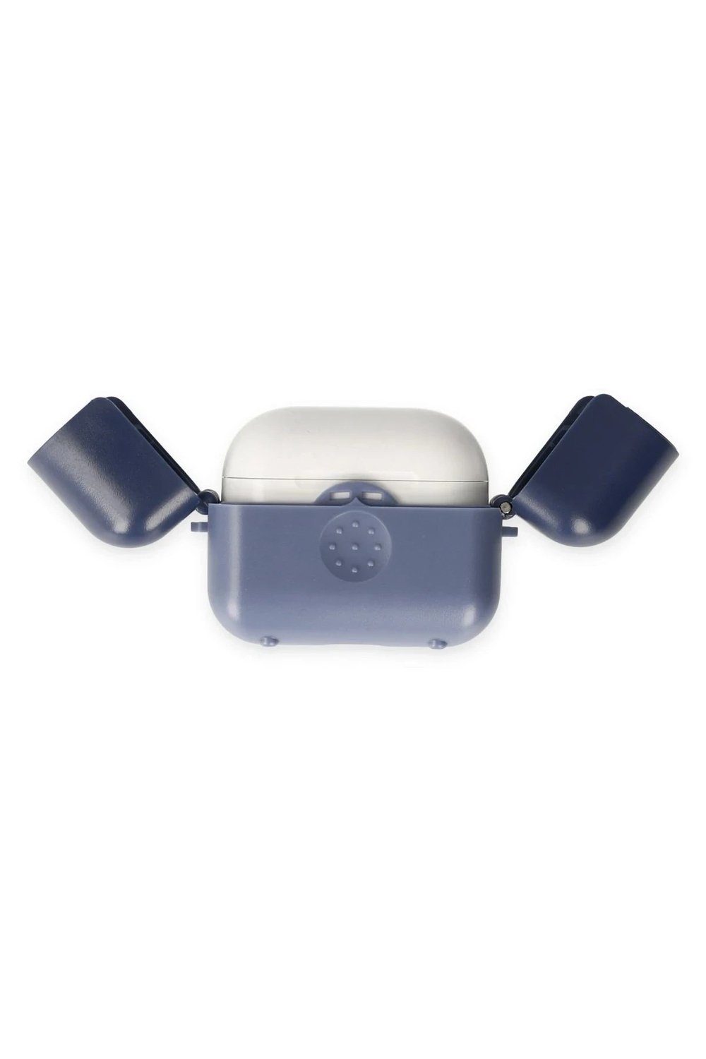 Mey İthalat®  Airpods 3 (3.nesil) Basmalı Kılıf - Mavi-Lacivert