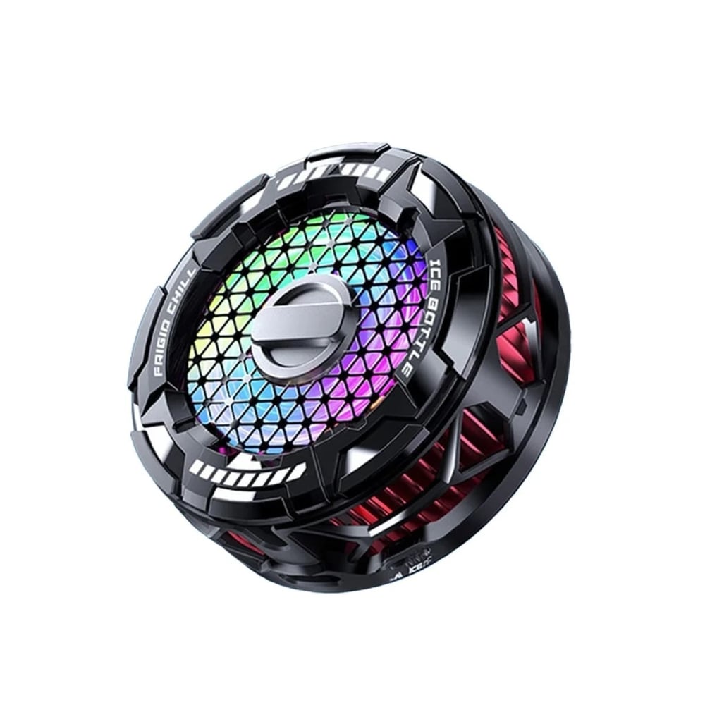 Mey İthalat®  FS02 15W RGB Radyatör Telefon Soğutucu Fan - Siyah