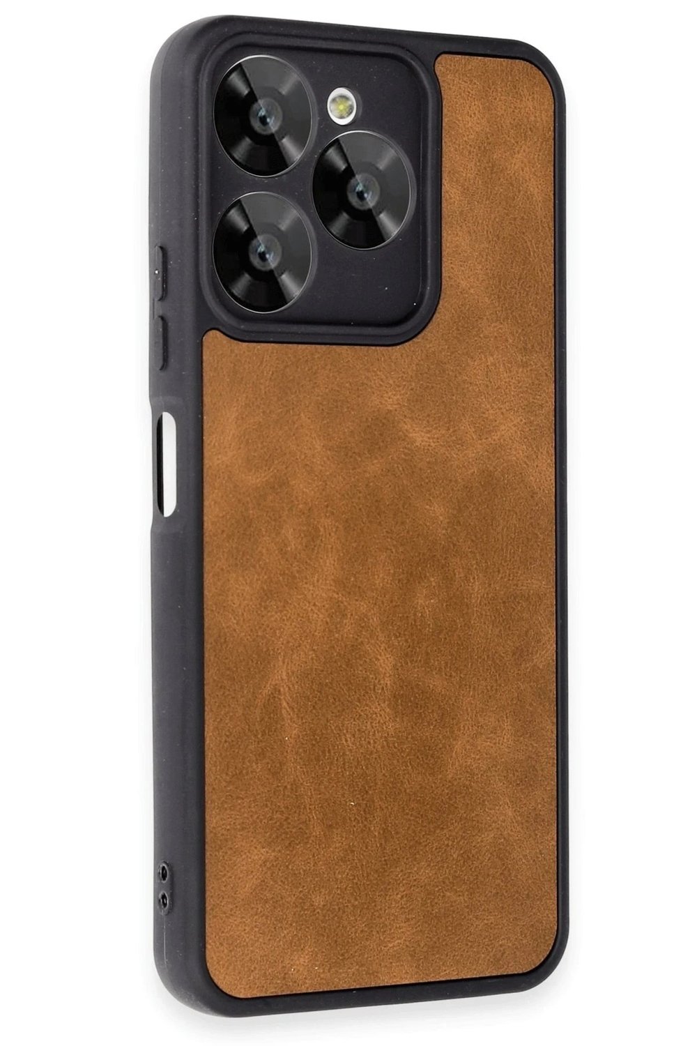 Mey İthalat®  General Mobile Era 30 Kılıf Aras Deri Kapak - Taba