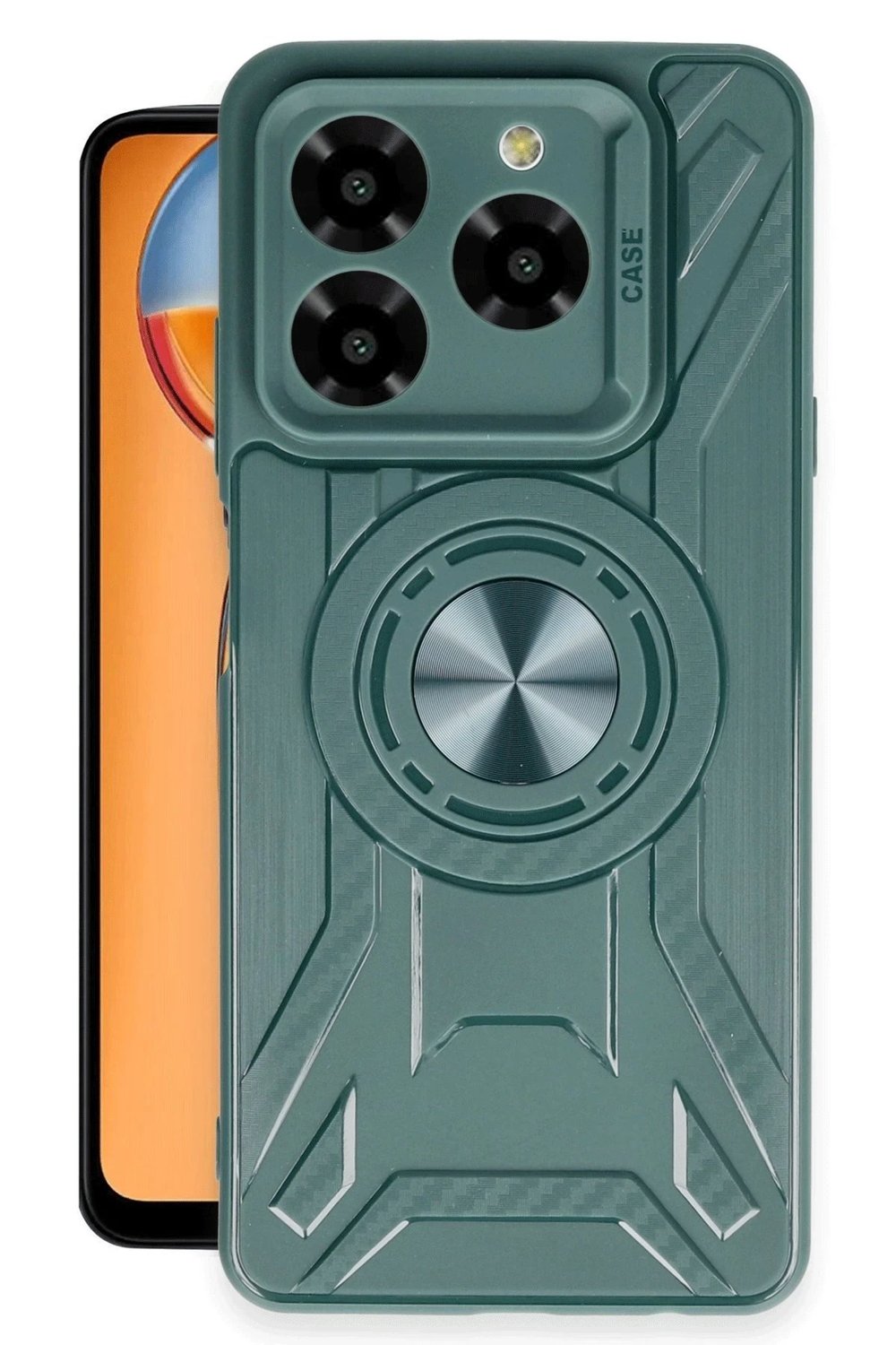 Mey İthalat®  General Mobile Era 50 Kılıf Lincoln Silikon - Koyu Yeşil