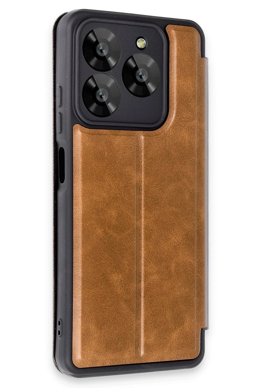 Mey İthalat®  General Mobile Era 50 Kılıf Flip Cover - Taba