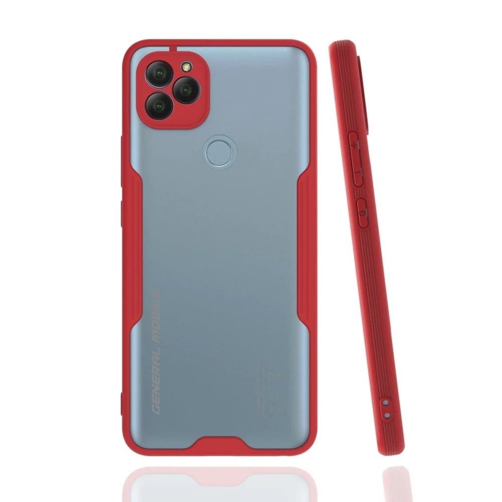 Mey İthalat®  General Mobile GM 22 Kılıf Platin Silikon - Kırmızı